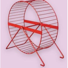 Roda de Hamster/Esquilo Md. Metálica com suporte 18cm diam Roda de Hamster/Esquilo Md. Metálica com suporte 18cm diam